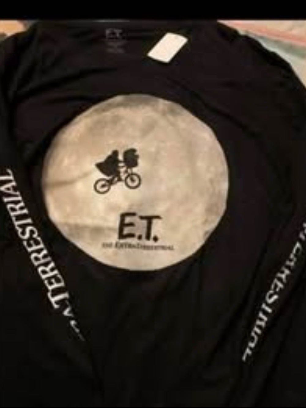 E.T. large long sleeves official universal studios extra terrestrial adult top
